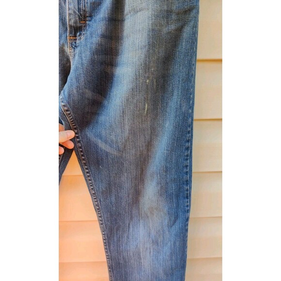 Wrangler Jeans STAINED WORK JEANS Lot Of 2 Mens Size 36×34 Medium Wash - Picture 14 of 16